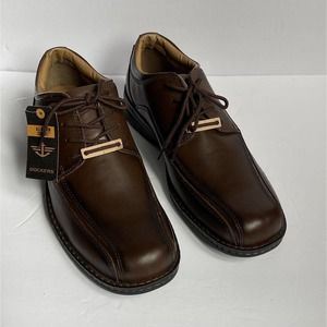 Dockers Brown Leather Oxfords NWT Men’s sz 13 Trustee Lace Up Shoes